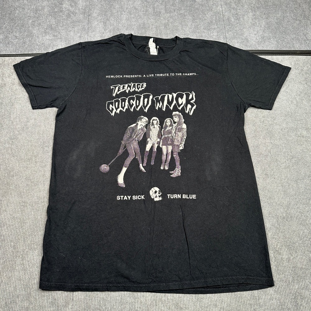 Anvil The Cramps Tribute Teenage Goo Goo Muck Graphic T-Shirt Black Large Y2k